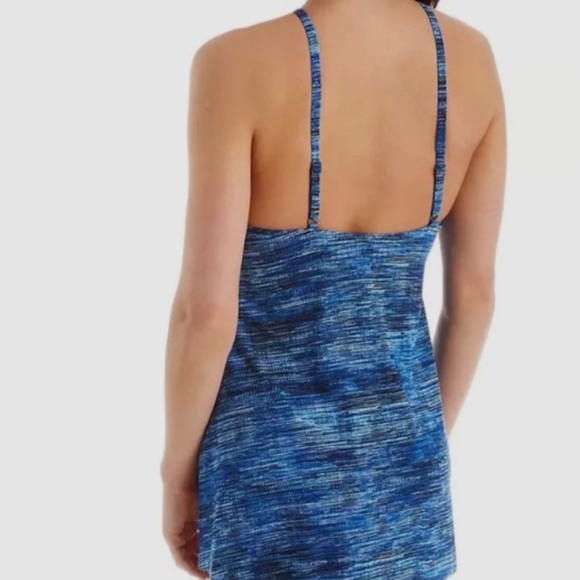 Magicsuit Parker Blue Halter One Piece Swimsuit - Picture 3 of 9